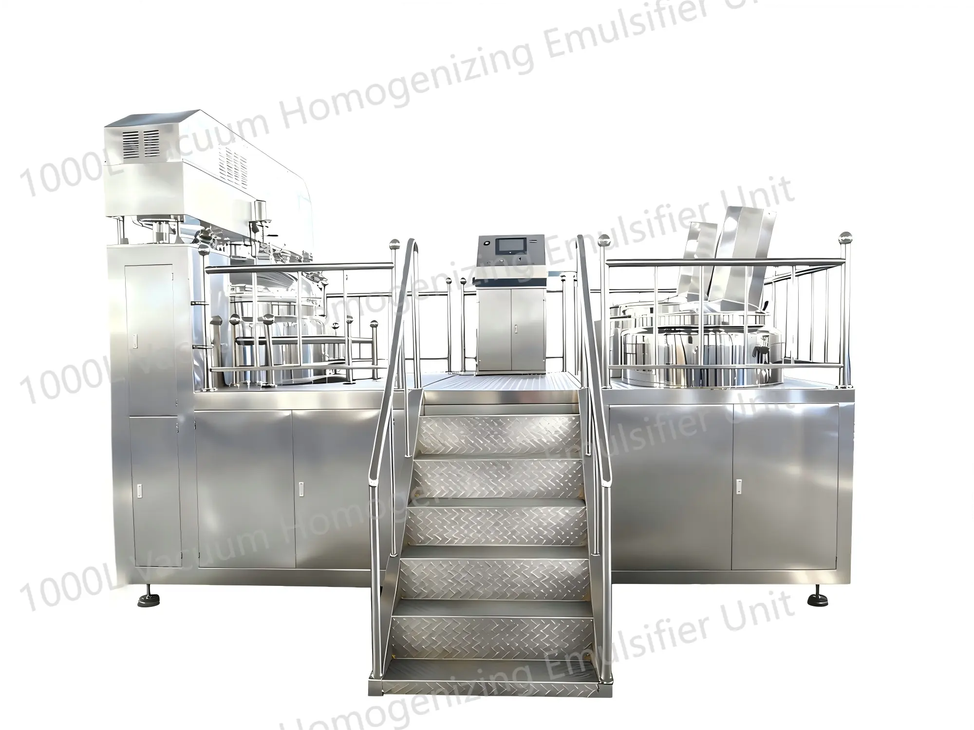 1000 l真空均質化乳化剤ユニット